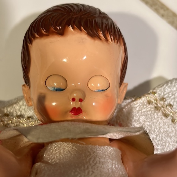 Vintage Small Standing Doll (Movable Eyes And Arms ) 5.5 Inches Tall - Picture 9 of 12